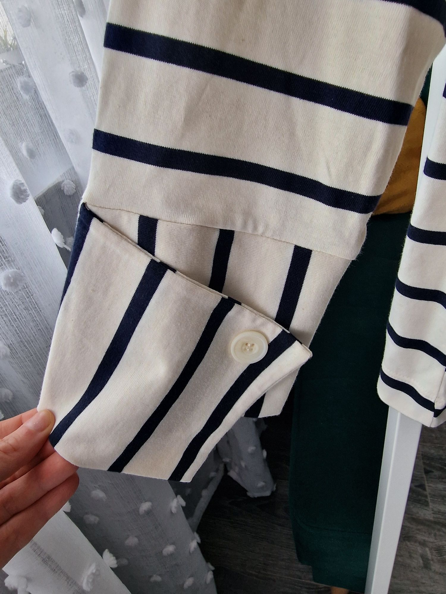 Zara bluza w paski z mankietami nowa oversize  cudo