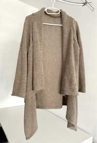 Sweter włoski narzutka wełna alpaka M 38
