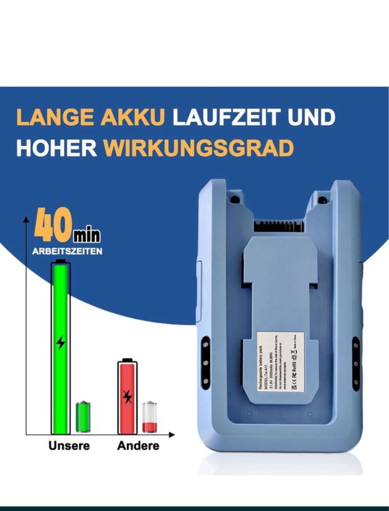 Bateria do bezprzewodowego odkurzacza tineco