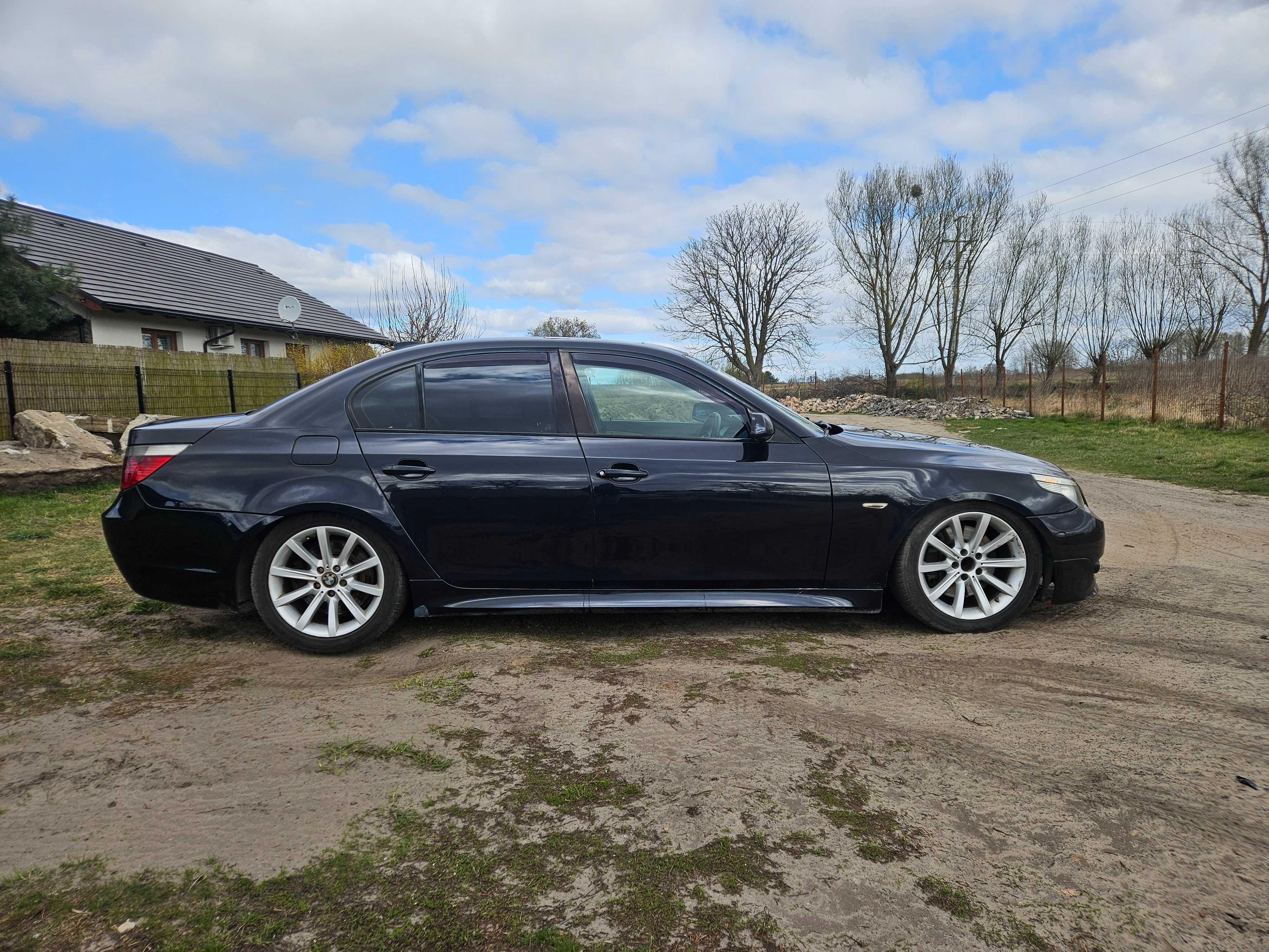 Bmw e60 m-pakiet 535d 272km carbonschwarz xenon szyber kluczyk CZESCI