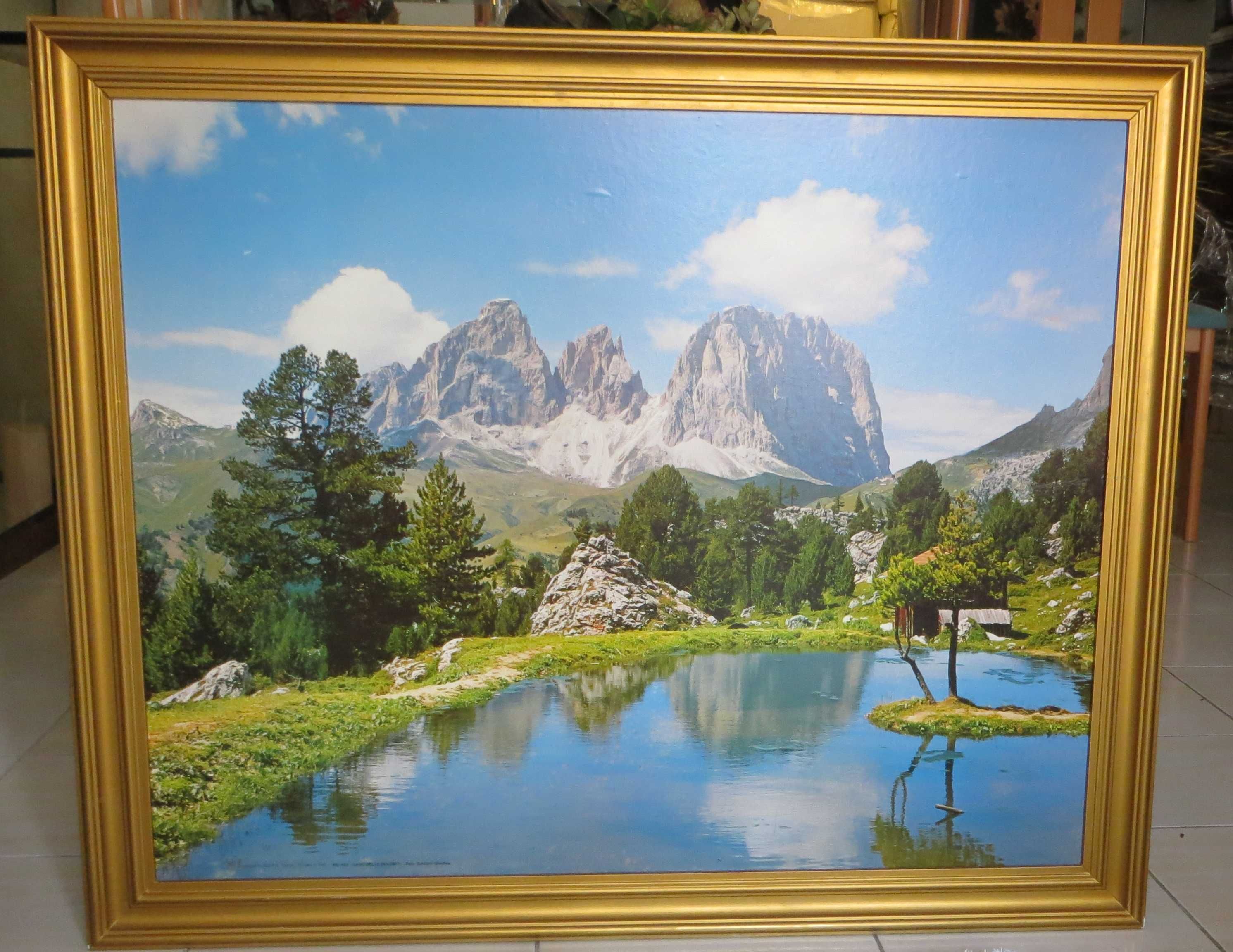 Quadro Lago Delle Dolomiti, Giuseppe Ghedina Espec. Afligida Certif.