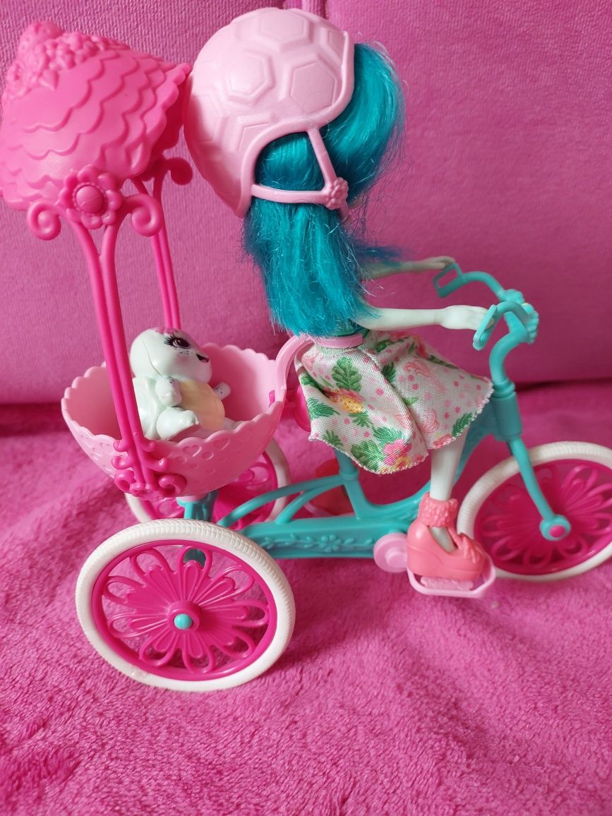 Лялька Енчантімалс черепашка на велосипеді