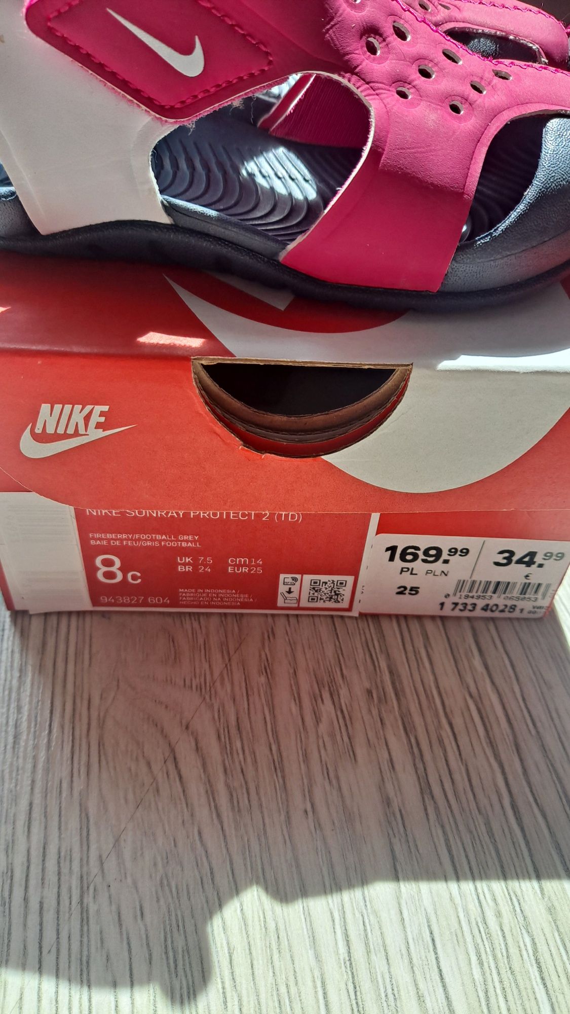 Sandały Nike Sunray Protect 2 roz.25