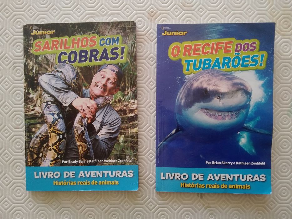 Lote 2 livros Sarilhos com Cobras + O Recife dos Tubarões
