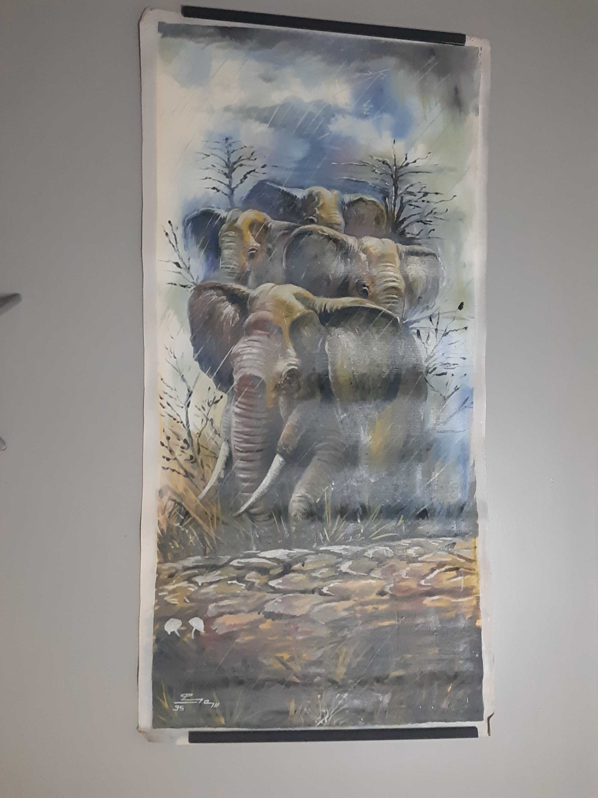 Vendo 12 TELAS pintadas à mão com motivos Africanos