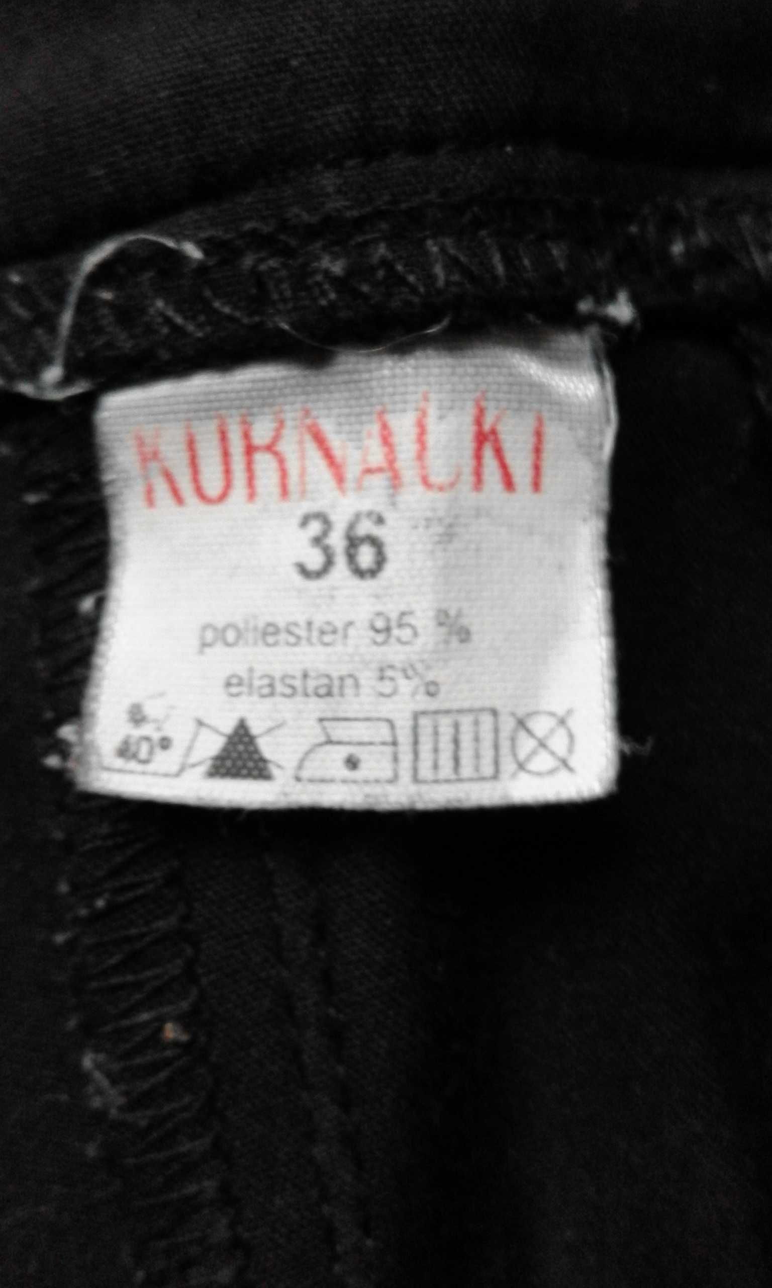 spodnie rurki czarne Kornacki 36 proste
