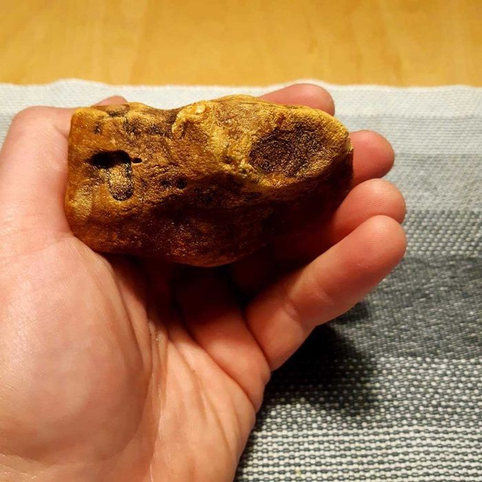 Bursztyn ponad 100gr Bałtycki bryła surowy Pomorze