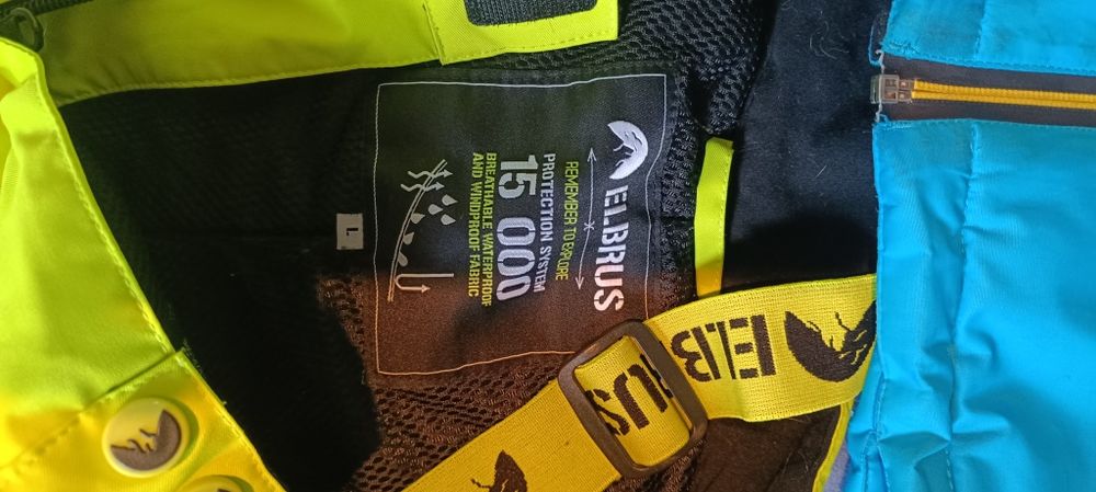 Kurtka narciarska 4F, spodnie narciarskie Elbrus, rękawiczki 4F. Kompl