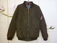 Демісезонна осіння куртка курточка бомбер для хлопчика хакі 9-10 років