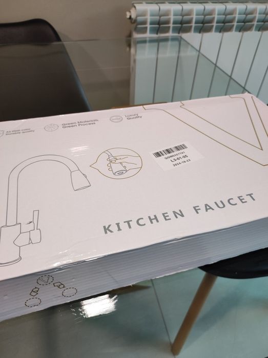 Vendo torneira de cozinha nova em aço escovado torneira extensível