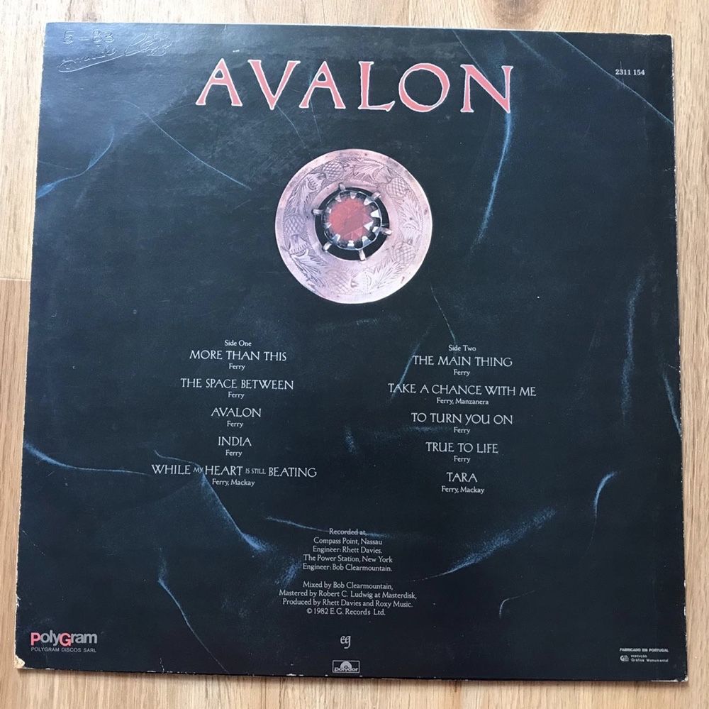 Roxy Music Avalon Disco Vinil