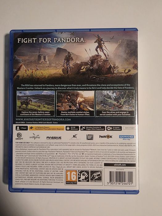 Avatar Frontiers of Pandora ps5