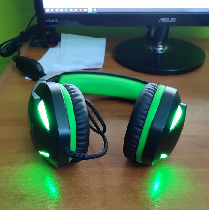 HEADPHONES Headset Butfulake Green