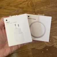 Зарядное Apple MagSafe iPhone, беспроводное, блочок, кабель, зарядка