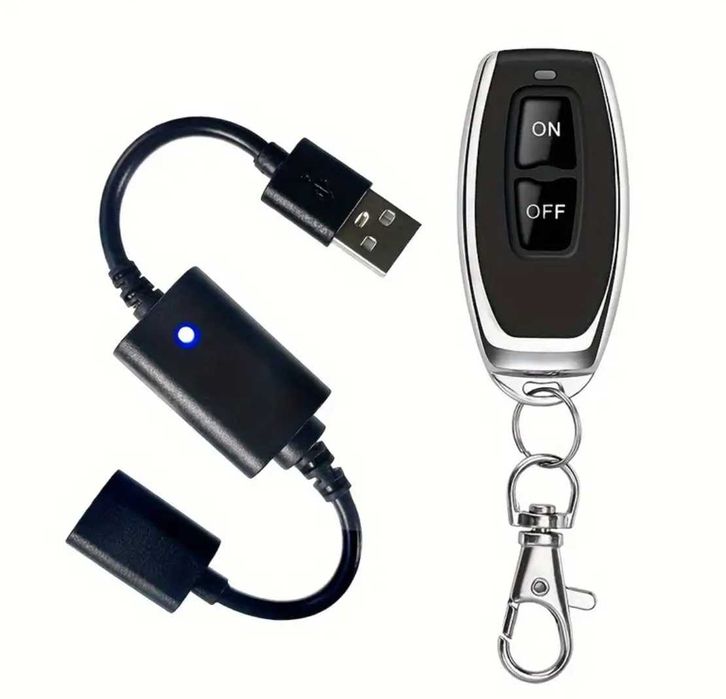 USB перемикач з пультом бездротовий включатель виключатель ЮСБ