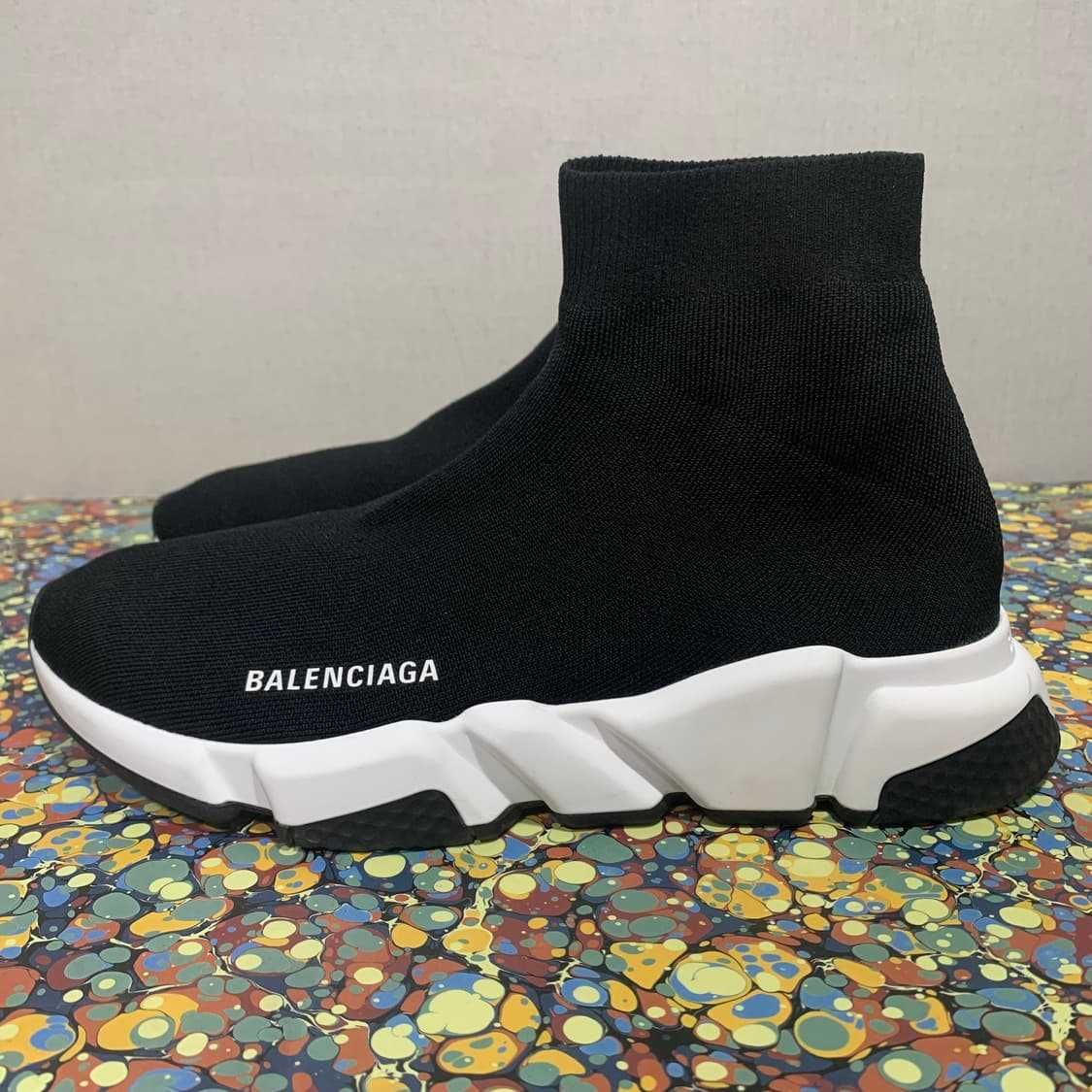 (БЕЗ ПЕРЕДОПЛАТИ)Balenciaga speed trainer  баленсіага чорні білі