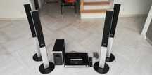 Zestaw kina domowego Samsung 5.1 o mocy 500W (5x80+sub100W) z DVD i FM