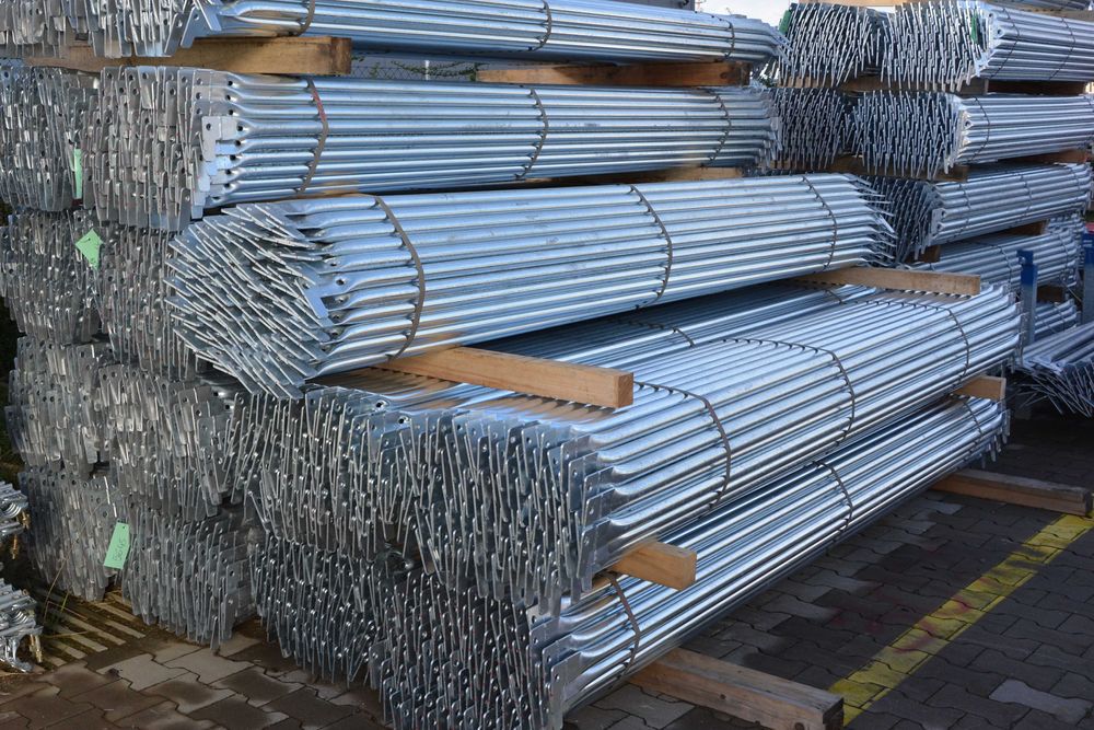 Rusztowanie stalowe elewacyjne, typ Baumann, podest 3,07m - 97 m2 nowe