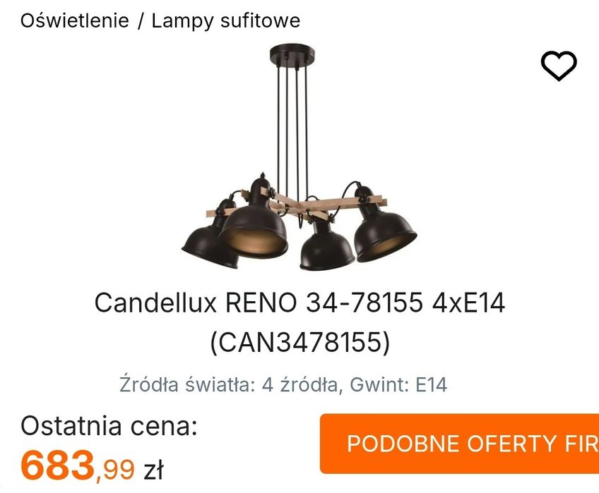 Lampa Reno Candellux