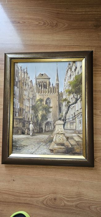 Sprzedam obraz olejny temat: Gdansk ul.Mariacka ..