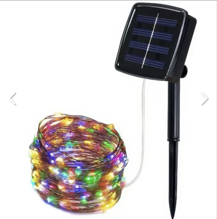 Вулична гірлянда із сонячною панеллю