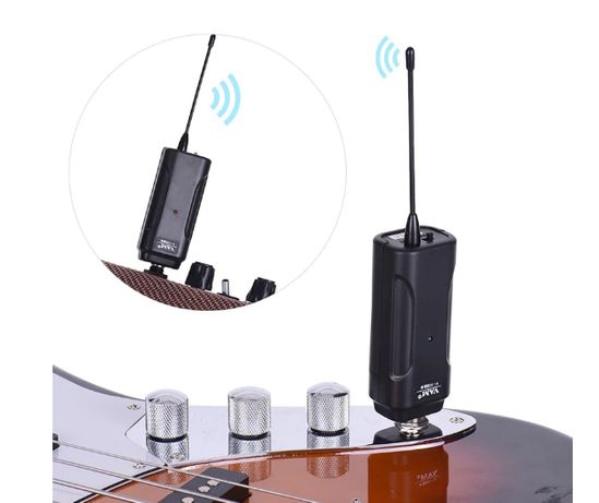 Transmissor e receptor audio Wireless sem fios para guitarra electrica