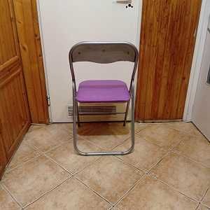 nowe różowe krzesło składane krzesełko fotel taboret pufka WYSYŁKA