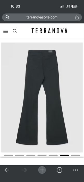 Джинси штани кльош чорні довгі