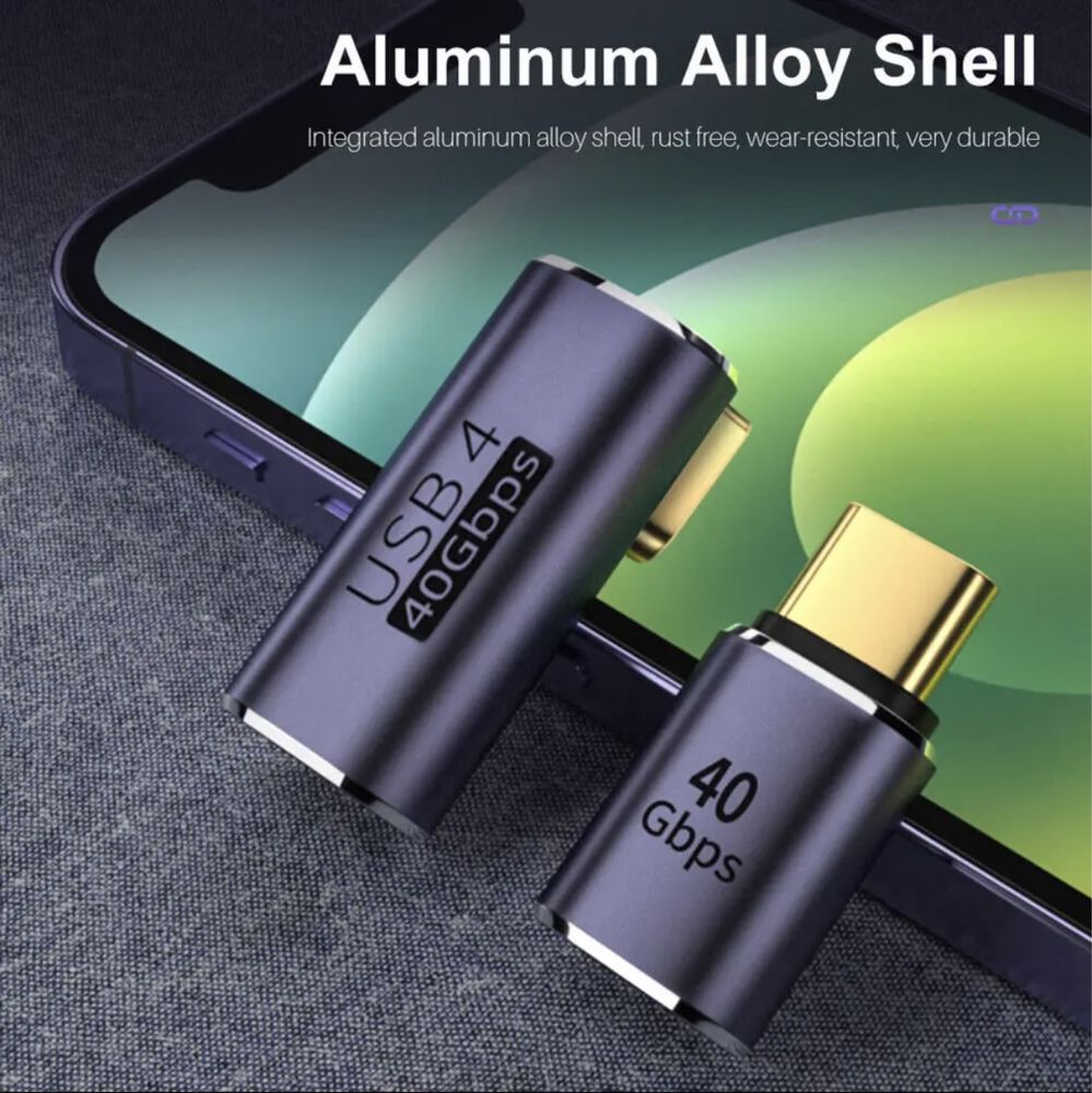Adapter kątowy USB C