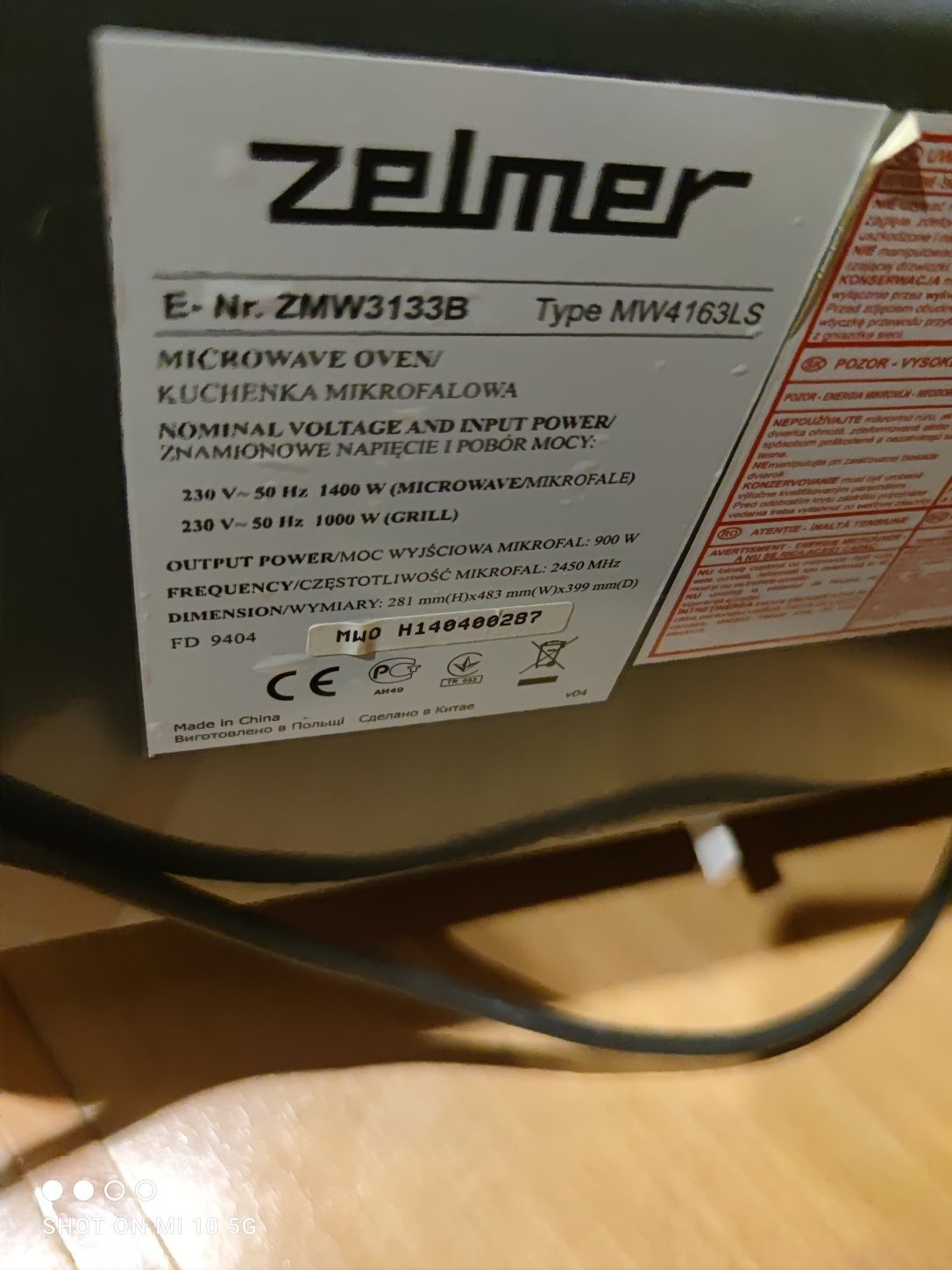 Mikrofalówka Zelmer
