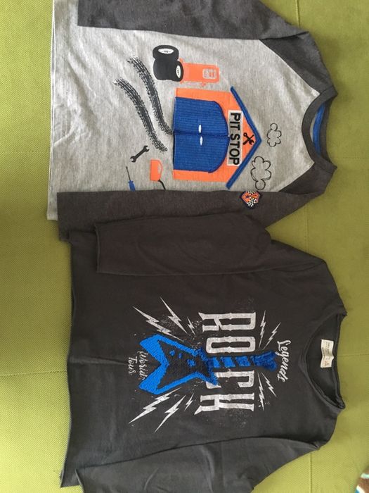 Реглан, футболка f&f, zara 5-6. Паетки.