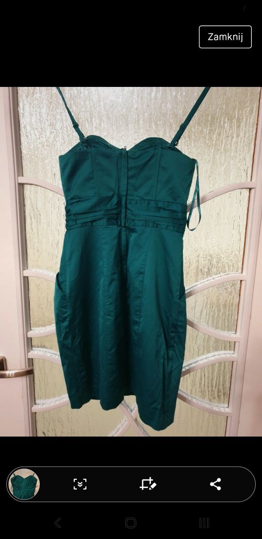 Nowa sukienka zielona h&m