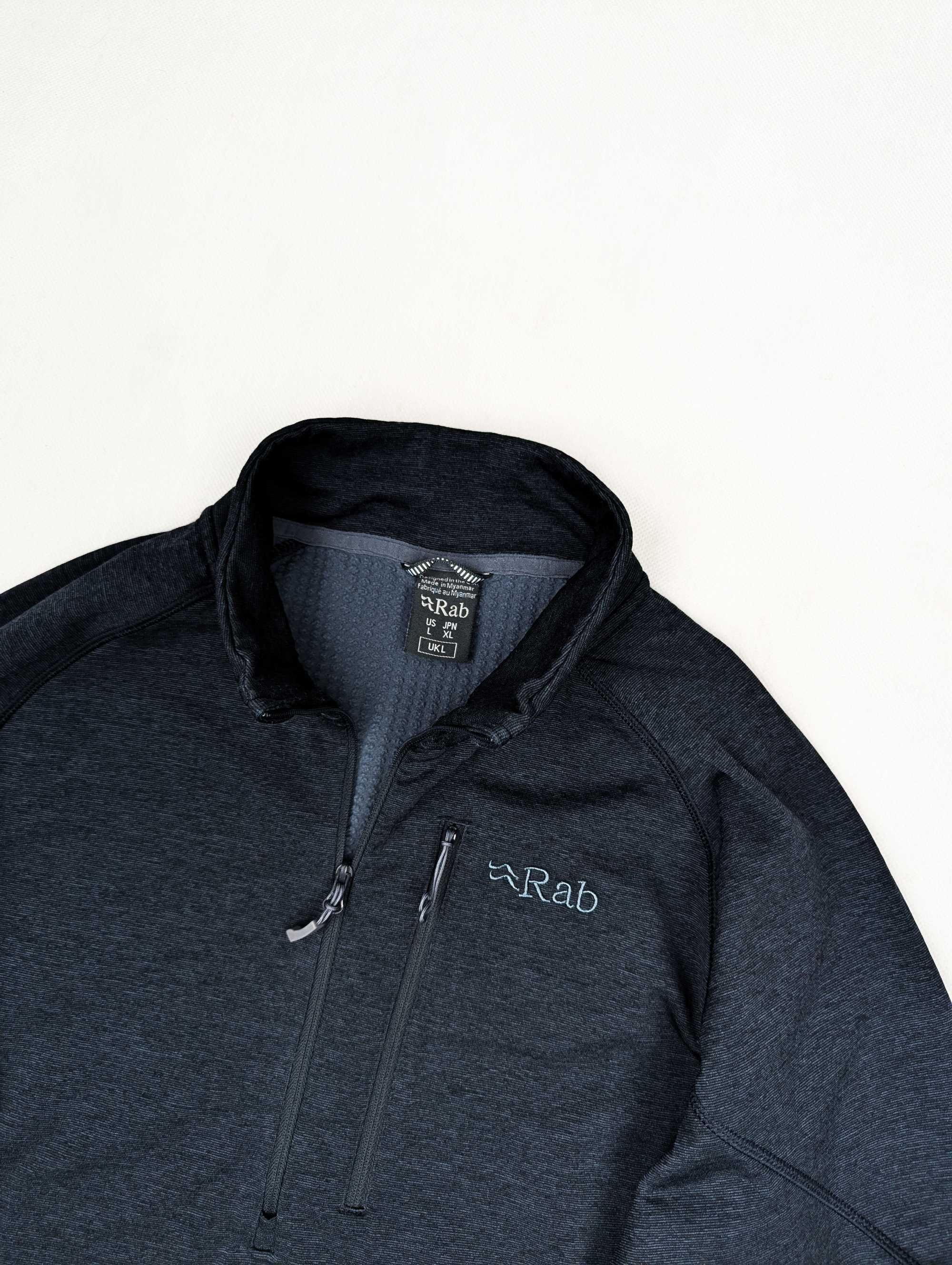 Rab granatowa bluza polar L logo