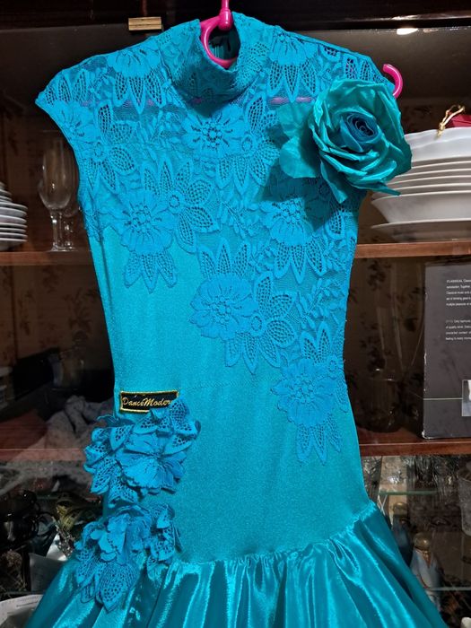 Платье Бейсик для бальных танцев 7-8лет