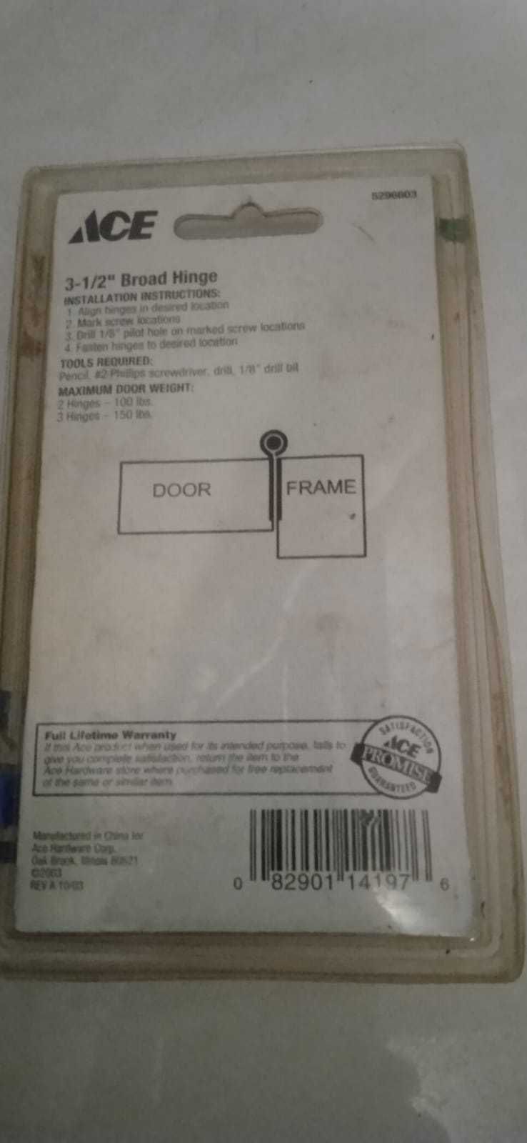 2 Dobradiças em aço para porta vai e vem