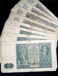 Banknoty Polskie zestaw z 1941 r