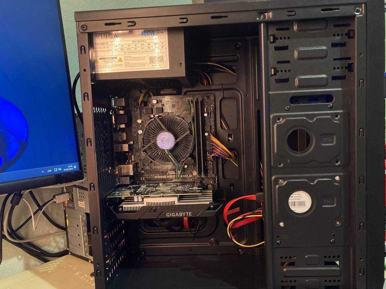 Ігровий комп'ютер i3-8100 GTX 1650 4 GB GDDR5 DDR4 12 GB SSD 128 GB