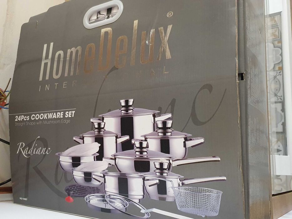 Garnki Home Deluxe Radiance 24 sztuki NOWE