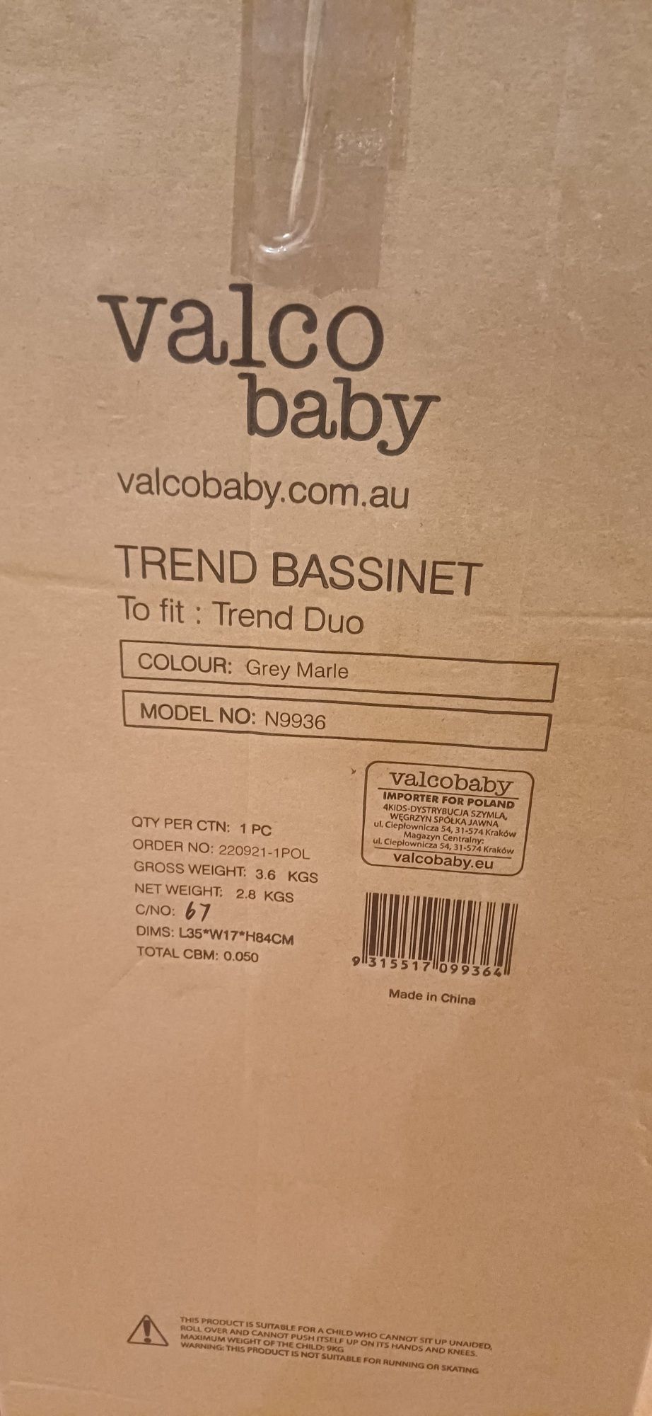 Gondola Valcobaby Snap Trend Duo Sport