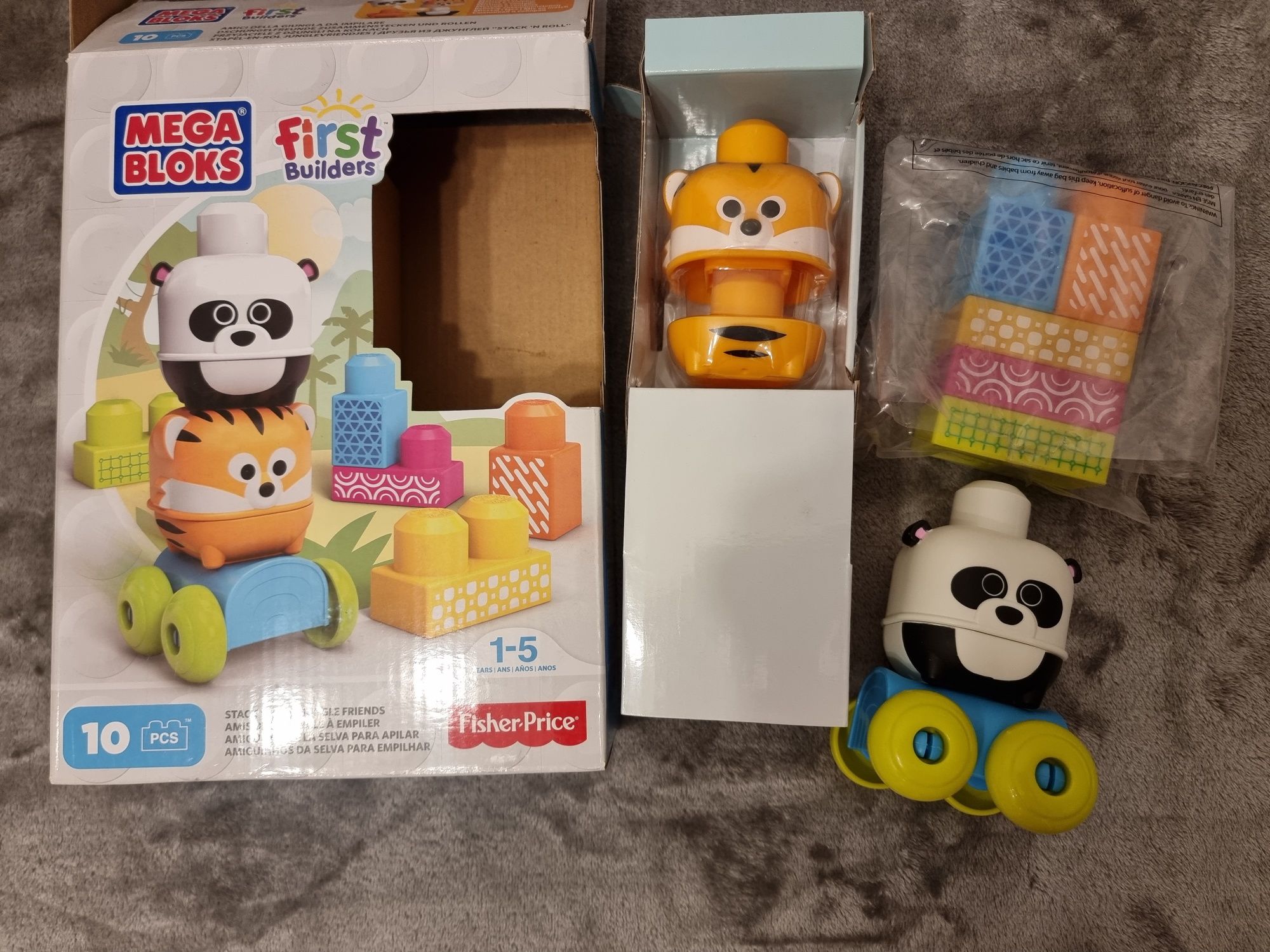 Klocki Mega Bloks przyjaciele lasu i zwierzęta z dżungli Dzień dziecka