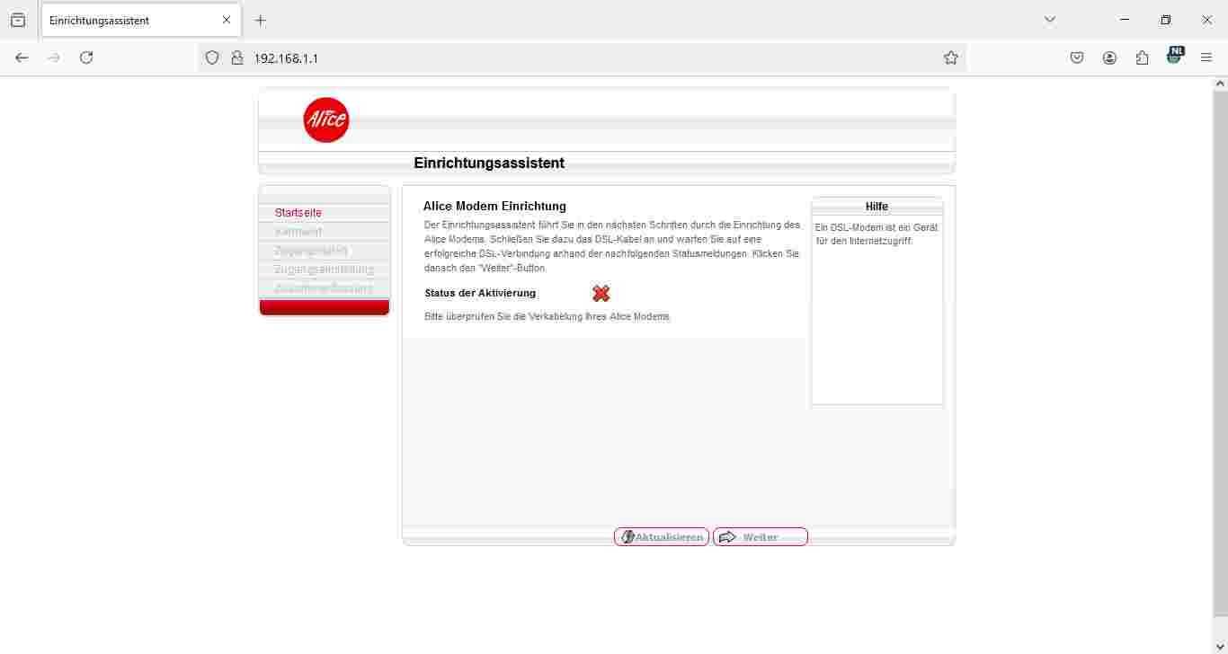 Маршрутизатор Broadcom BCM6361 300 МГц, Alice WLAN 1421