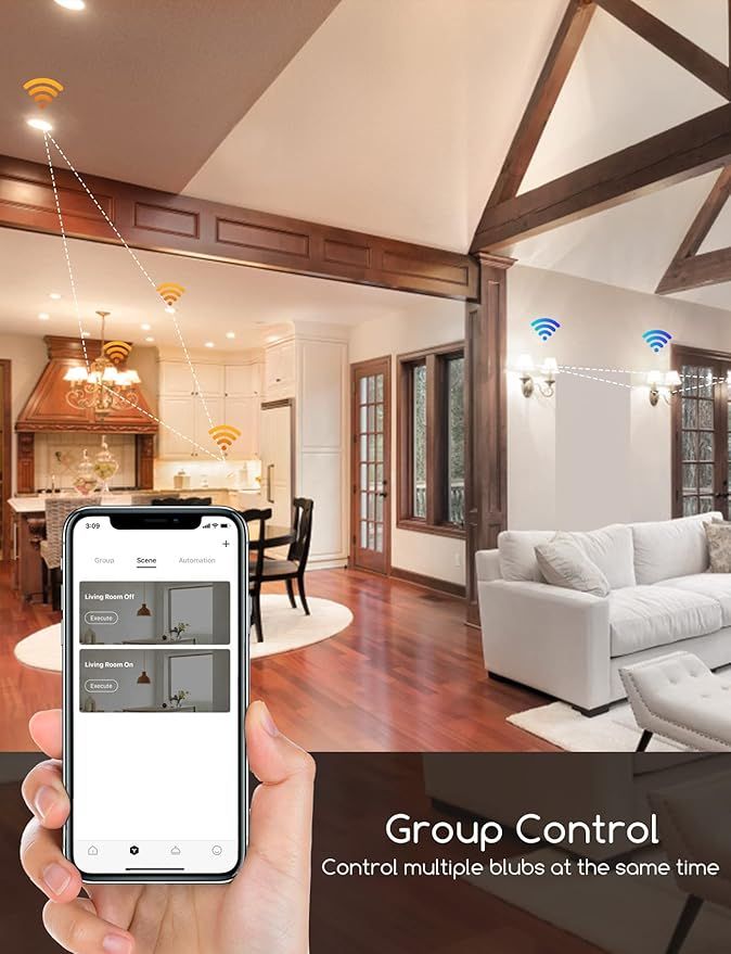 Aigostar Inteligentna Żarówka LED E14, WiFi, Alexa, 4,5W – 4 szt.
