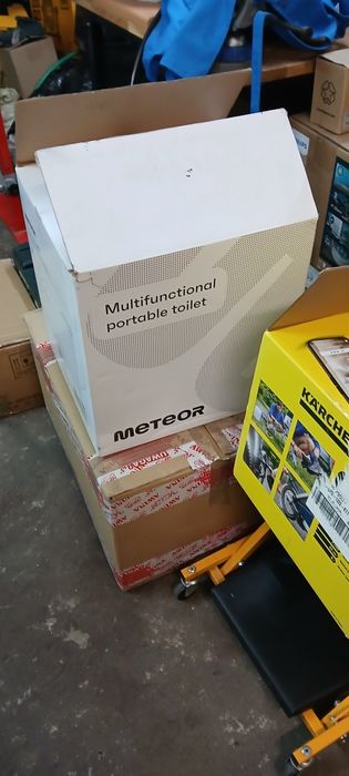 Toaleta Przenośna Meteor WC 20l wskaźnik wypełnienia