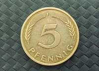 5 pfennig 1984r moneta