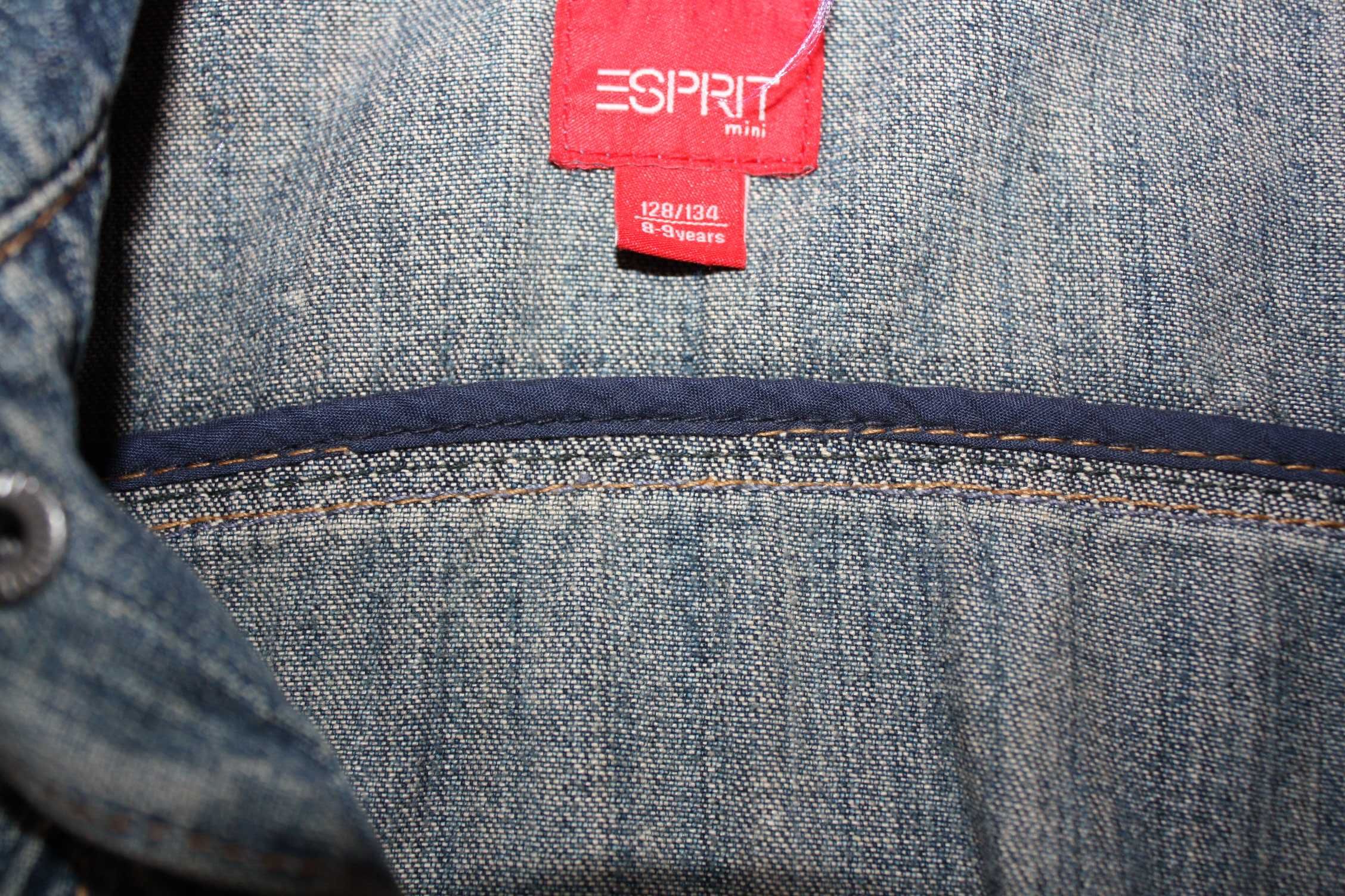 Джинсовая-курточка пиджак ф.ESprit р-128/134 мальчику,девочке