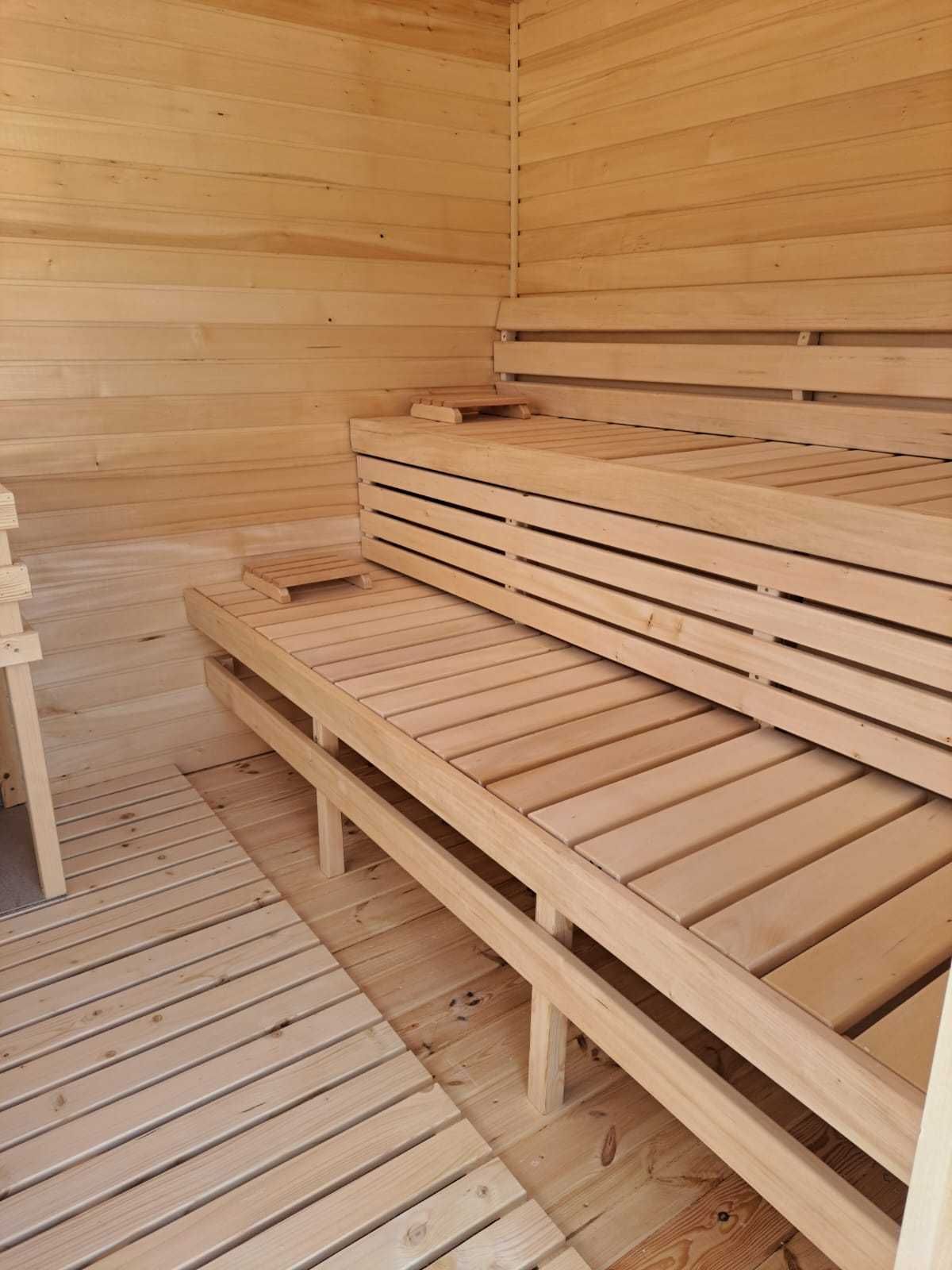 Sauna Ogrodowa Prestige Wyposażona Harvia Fińska Sauny do Twojego Domu