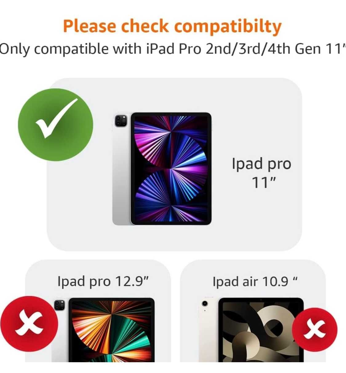 Etui ksiązkowe z klapką iPad Pro 11 z podwójnym magnesem niebieskie