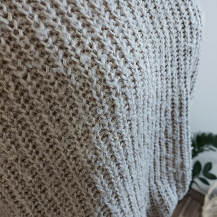 Beżowy sweter damski New Look M oversize ciepły jesień/zima