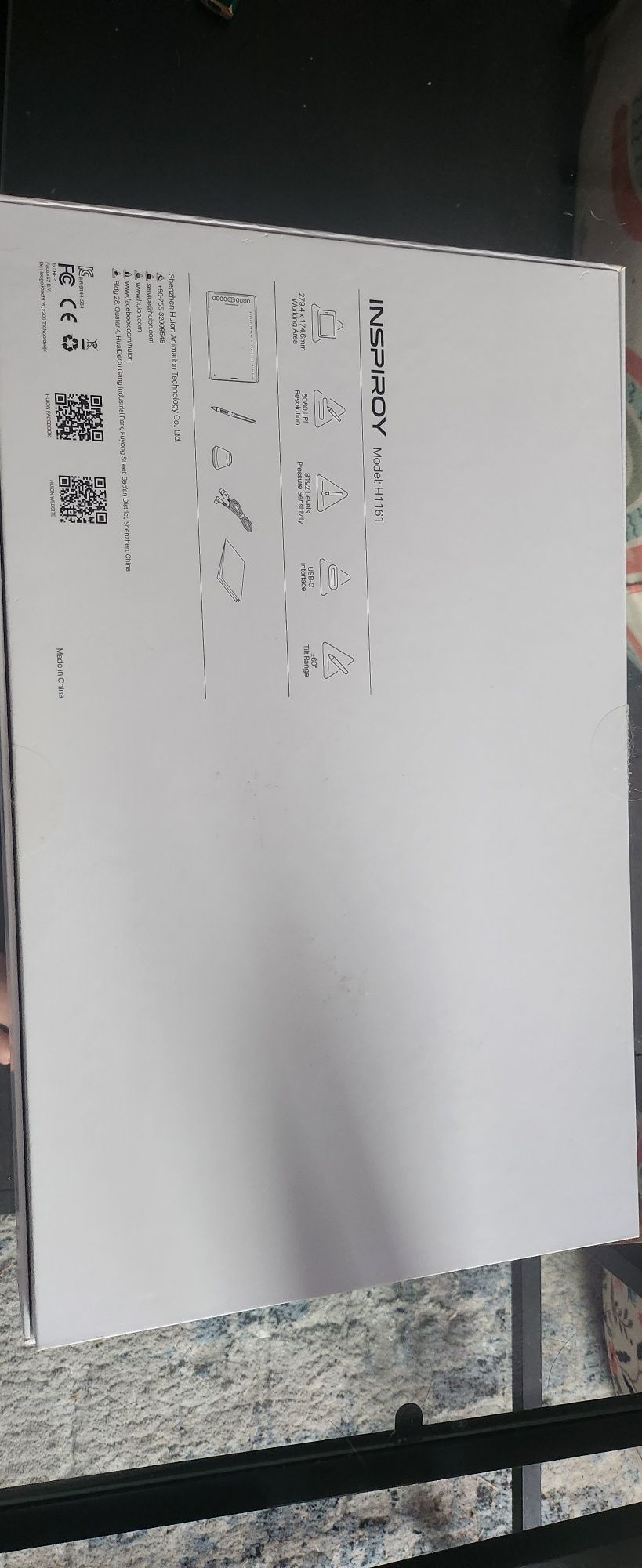 Tablet graficzny HUION INSPIROY H1161
