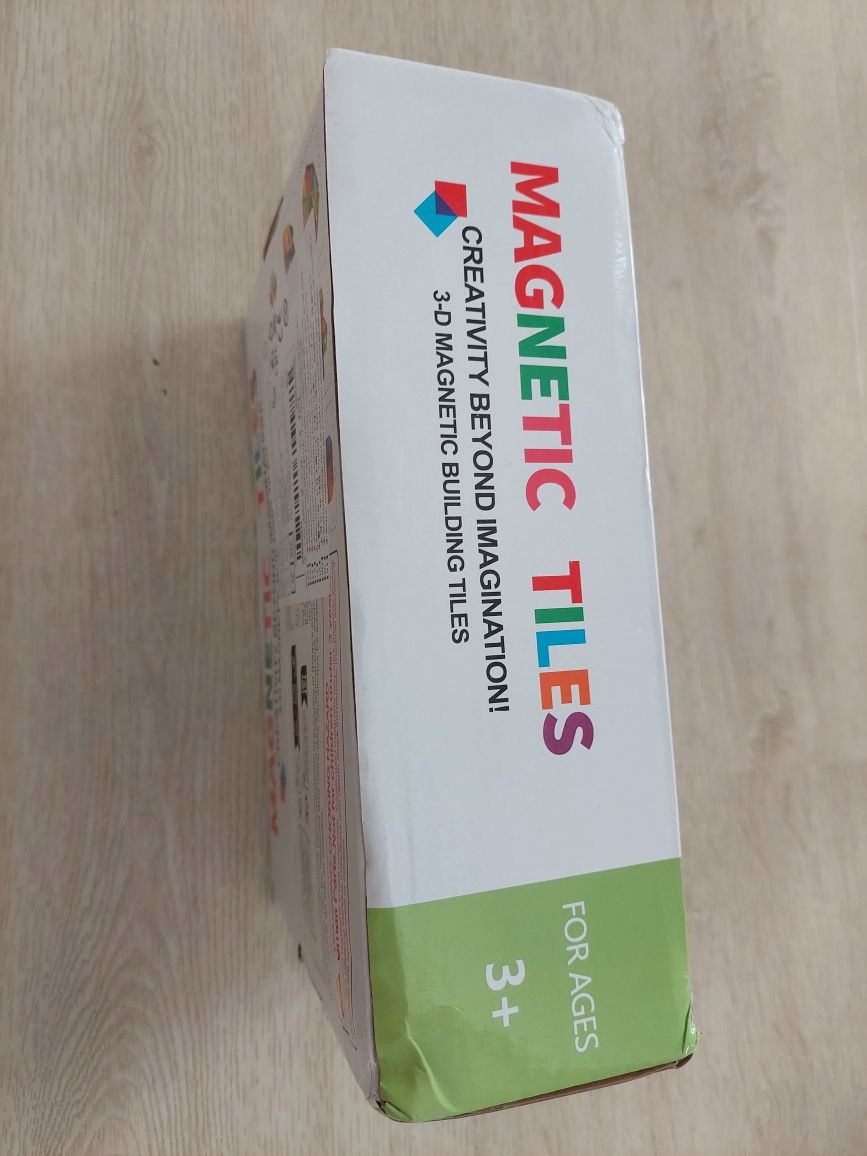 Klocki magnetyczne Magnetic tiles 60el nowe